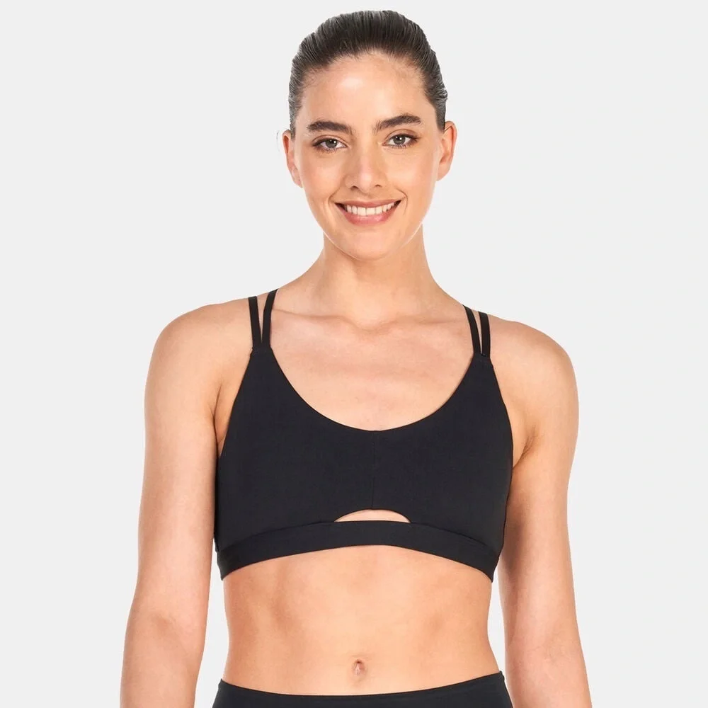 Women’s | Adidas Yoga Studio Luxe Sports Bra, Black | Medium - Picture 2 of 9